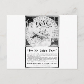 Oude Advert voor het toilet van mijn dame Briefkaart