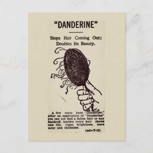 Oude advertentie: Danderine Briefkaart (Voorkant)