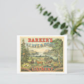 Oude advertentie patentgeneesmiddel voor paarden briefkaart (Staand voorkant)