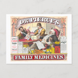 Oude Advertentie: Pierce's Patent Medicines Briefkaart