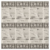 Oude advertenties uit 1895 stof (Swatch)