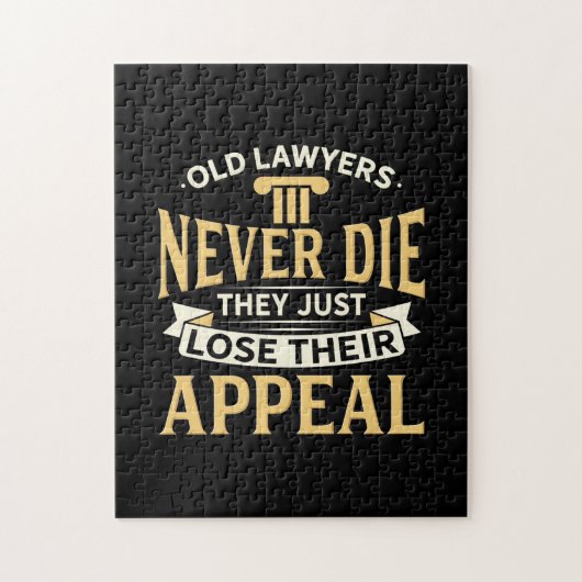 Oude advocaten verliezen gewoon hun beroep legpuzzel (Verticaal)