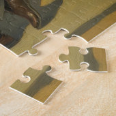 Oude afbeelding van een westers treinstation in 19 legpuzzel (Zijkant)
