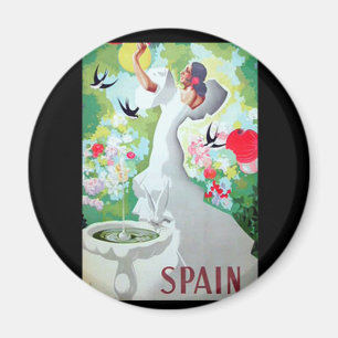 Oude afbeelding van Spanje Magneet