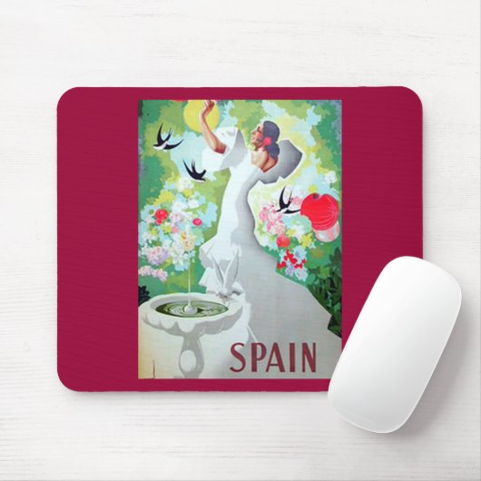 Oude afbeelding van Spanje Muismat (Met muis)