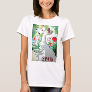 Oude afbeelding van Spanje T-shirt