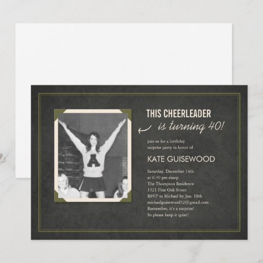 Oude Afbeelding Verpleegdag Invitaties (donker) Kaart (Voorkant / Achterkant)