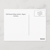 Oude afgedankte filtreerkasten briefkaart (Achterkant)