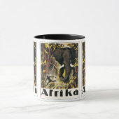 Oude Afrika-reisposter, Afrikaanse olifant Mok (Midden)