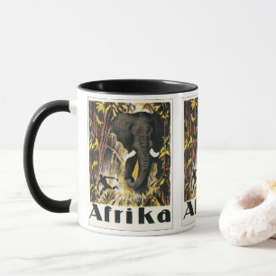Oude Afrika-reisposter, Afrikaanse olifant Mok