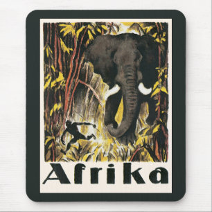 Oude Afrika-reisposter, Afrikaanse olifant Muismat