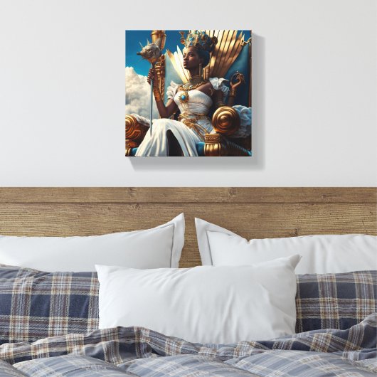oude Afrikaans-Egyptische qeen Canvas Afdruk (Insitu (Slaapkamer))