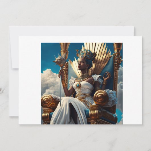 oude Afrikaans-Egyptische qeen Kaart (Voorkant)