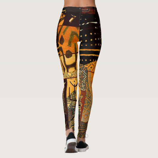 Oude Afrikaanse kleding Leggings (Achterkant)