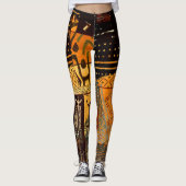 Oude Afrikaanse kleding Leggings (Voorkant)