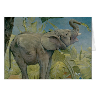 Oude Afrikaanse olifant in de jungle, EJ Detmold