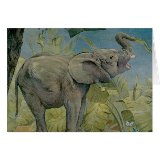 Oude Afrikaanse olifant in de jungle, EJ Detmold (Voorkant Horizontaal)