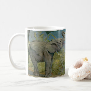 Oude Afrikaanse olifant in de jungle, EJ Detmold Koffiemok