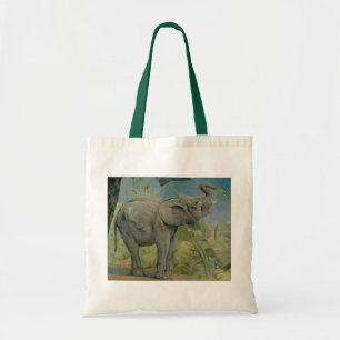 Oude Afrikaanse Olifant in de Jungle, EJ Detmold Tote Bag