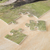 Oude Afrikaanse olifantenstier - gebroken slagtand Legpuzzel (Zijkant)