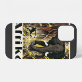 Oude Afrikaanse Reisposter, Afrikaanse Olifant iPhone Hoesje (Achterkant horizontaal)
