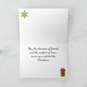 Oude Afro-Amerikaanse Kerstkaart Kaart (Binnen)