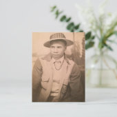 Oude Afro-Amerikaanse man Briefkaart (Staand voorkant)