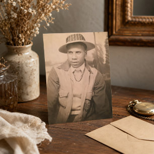 Oude Afro-Amerikaanse man Briefkaart