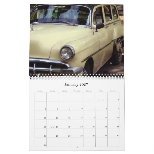 Oude agenda voor auto's 2008 kalender (Jan 2027)