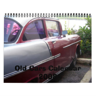 Oude agenda voor auto's 2008 kalender