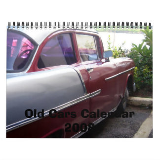 Oude agenda voor auto's 2008 kalender