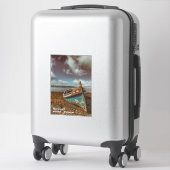 Oude Aiola. Traditionele Portugese boot op het str Sticker (Koffer)