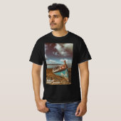 Oude Aiola. Traditionele Portugese boot op het str T-shirt (Voorkant volledig)
