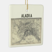 Oude Alaska kaart Keramisch Ornament (Rechts)