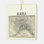 Oude Alaska kaart Keramisch Ornament (Links)