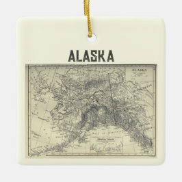 Oude Alaska kaart Keramisch Ornament