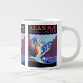 Oude Alaska Reisposter, Atlin en de Yukon Grote Koffiekop (Rechts)