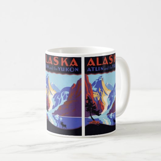 Oude Alaska-reisposter, Atlin en de Yukon Koffiemok (Voorkant rechts)
