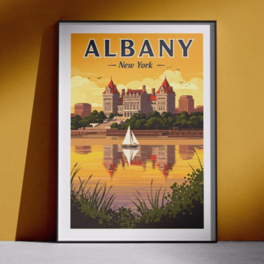 Oude Albany New York Poster