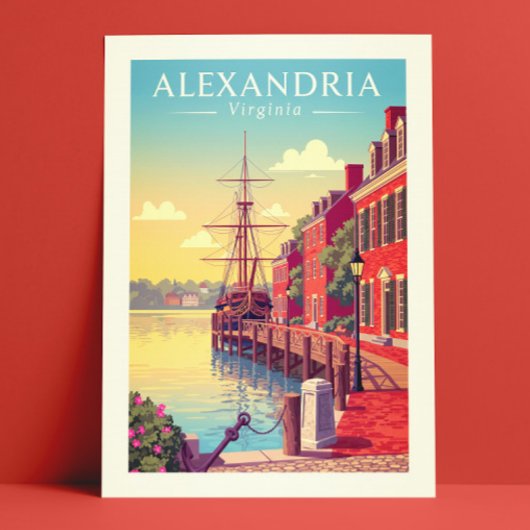 Oude Alexandria Virginia Briefkaart