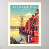 Oude Alexandria Virginia Poster (Voorkant)