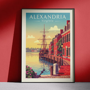 Oude Alexandria Virginia Poster
