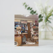Oude algemene winkel feestdagenkaart (Staand voorkant)