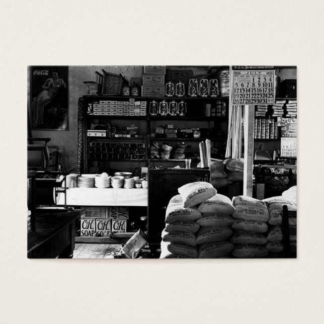 OUDE ALGEMENE WINKEL VISITEKAARTJE (Voorkant)