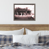 Oude Algerije Algiers auto's gebouw Canvas Afdruk (Insitu (Slaapkamer))