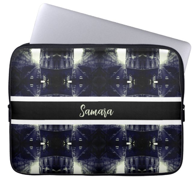 Oude Algerije Algiers auto's gebouw Laptop Sleeve (Voorkant)