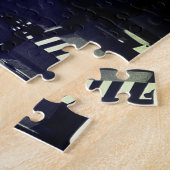 Oude Algerije Algiers auto's gebouw Legpuzzel (Zijkant)
