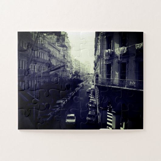 Oude Algerije Algiers auto's gebouw Legpuzzel (Horizontaal)