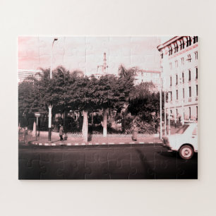 Oude Algerije Algiers auto's gebouw Legpuzzel