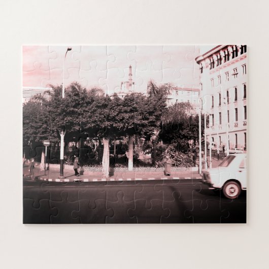 Oude Algerije Algiers auto's gebouw Legpuzzel (Horizontaal)